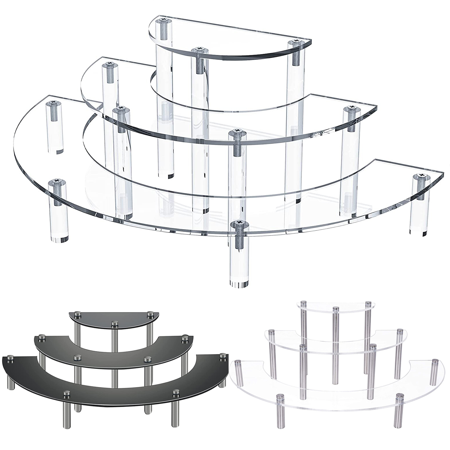 Pop Display Shelf - Stan Display Riser Stand Makanan Penutup