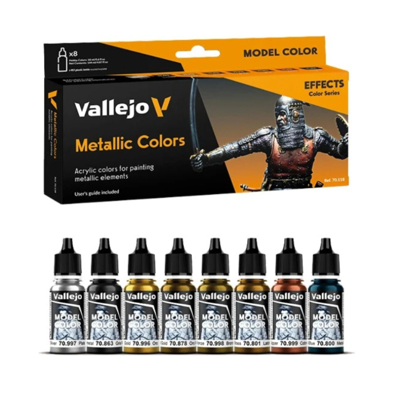 Tamiya Model Paint Set - Vallejo 70118 Set Cat Berbasis Air