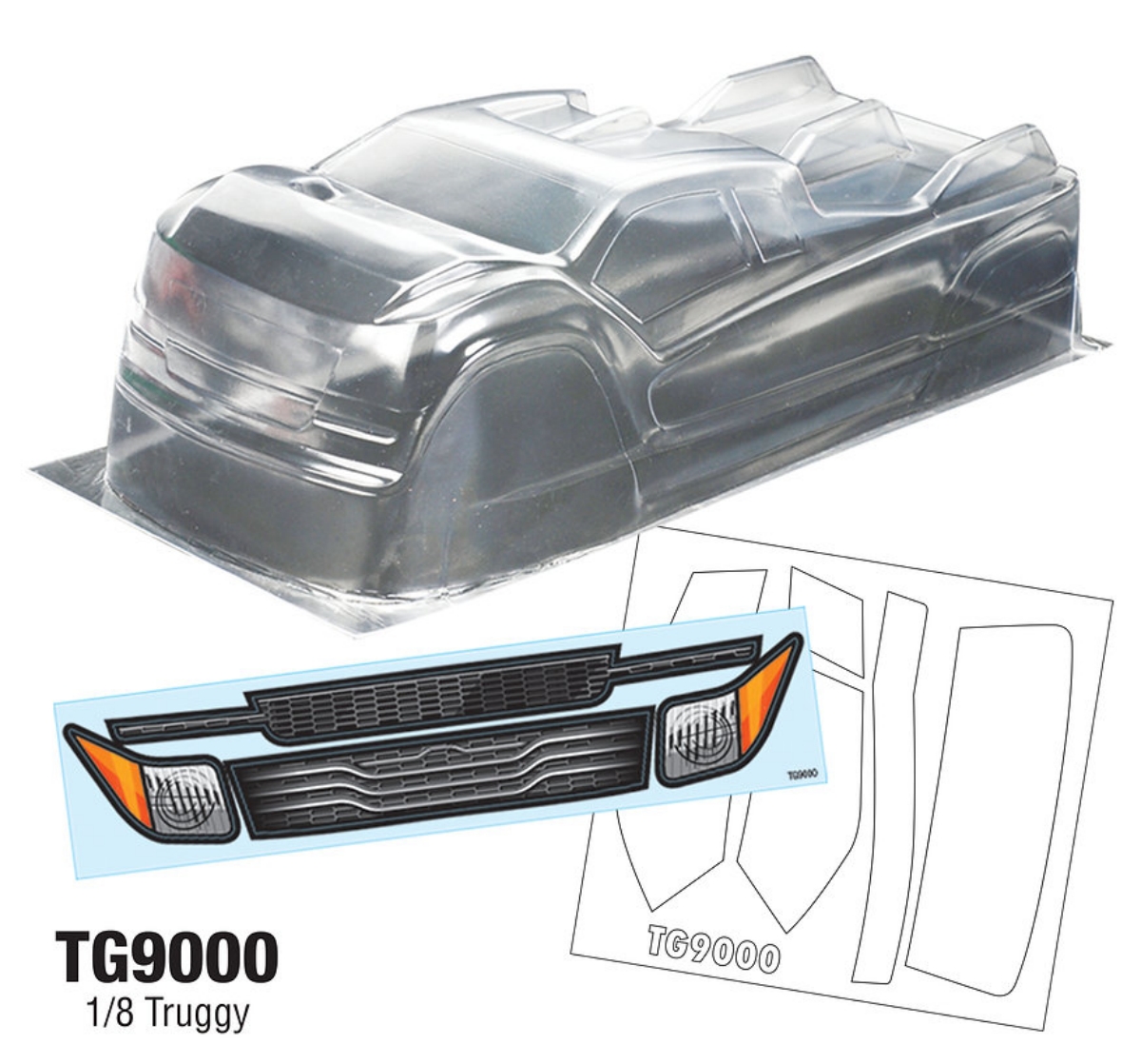 TG9000 1/8 Truggy Body cocok u - Tamiya Model Paint Set ulasan dan harga