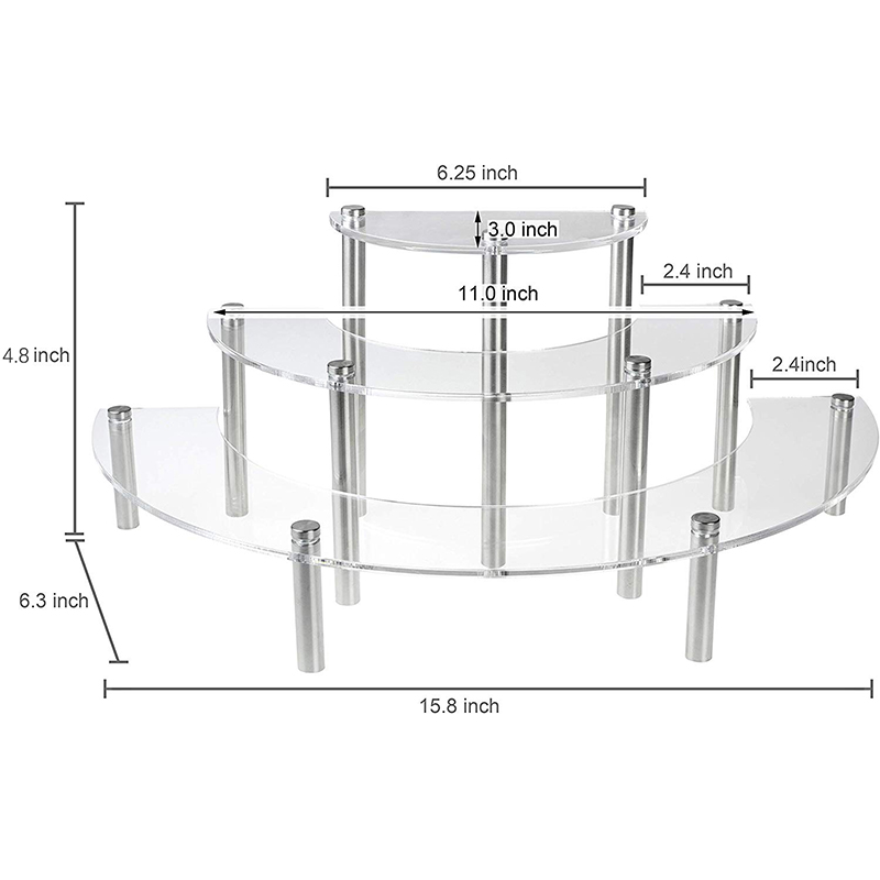 Stan Display Riser Stand Makan - Pop Display Shelf ulasan dan harga