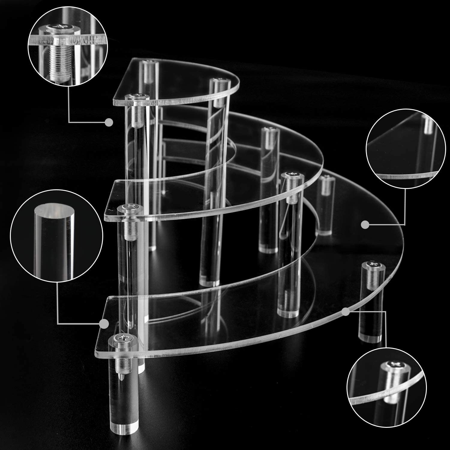 Stan Display Riser Stand Makan - Pop Display Shelf ulasan dan harga